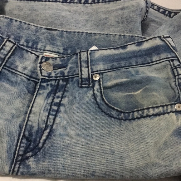 True Religion Straight Men Cotton Light Denim Jean SZ 32 - Picture 8 of 12